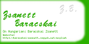 zsanett baracskai business card